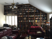 An attic library is a library that has been set up in the attic of a building